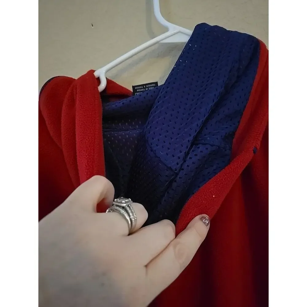 Vintage Nike Basketball Red Fleece Pullover Hoodie Sweatshirt Boys Sz XL (18-20)